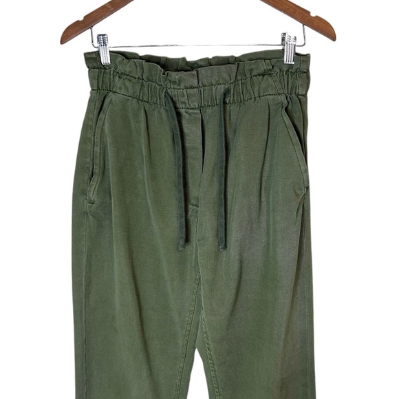 Zara Womens Green Mid Waist Trouser Pants- Size Small - Picture 4 of 13